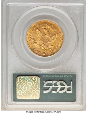 image for: 1877 $10 AU50 PCGS....