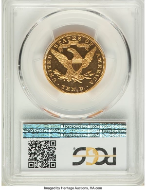 image for: 1895 $10 PR64 Deep Cameo PCGS. CAC. JD-1, R.6....