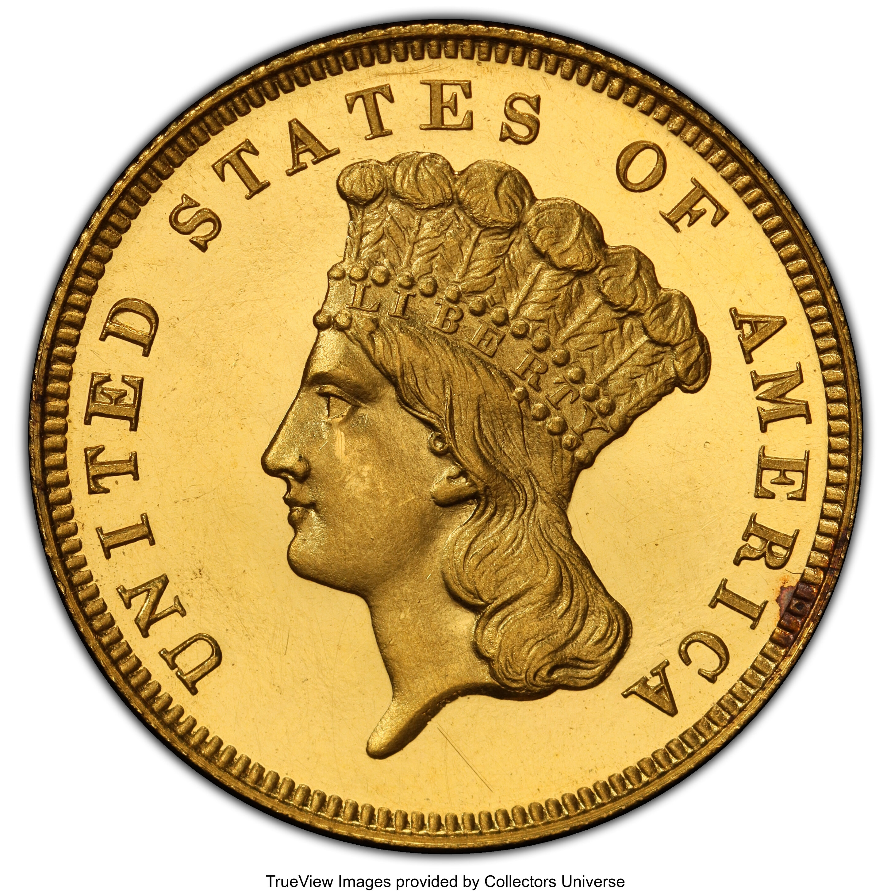 image for: 1864 $3 PR64+ Deep Cameo PCGS. CAC. JD-1, High R.6....