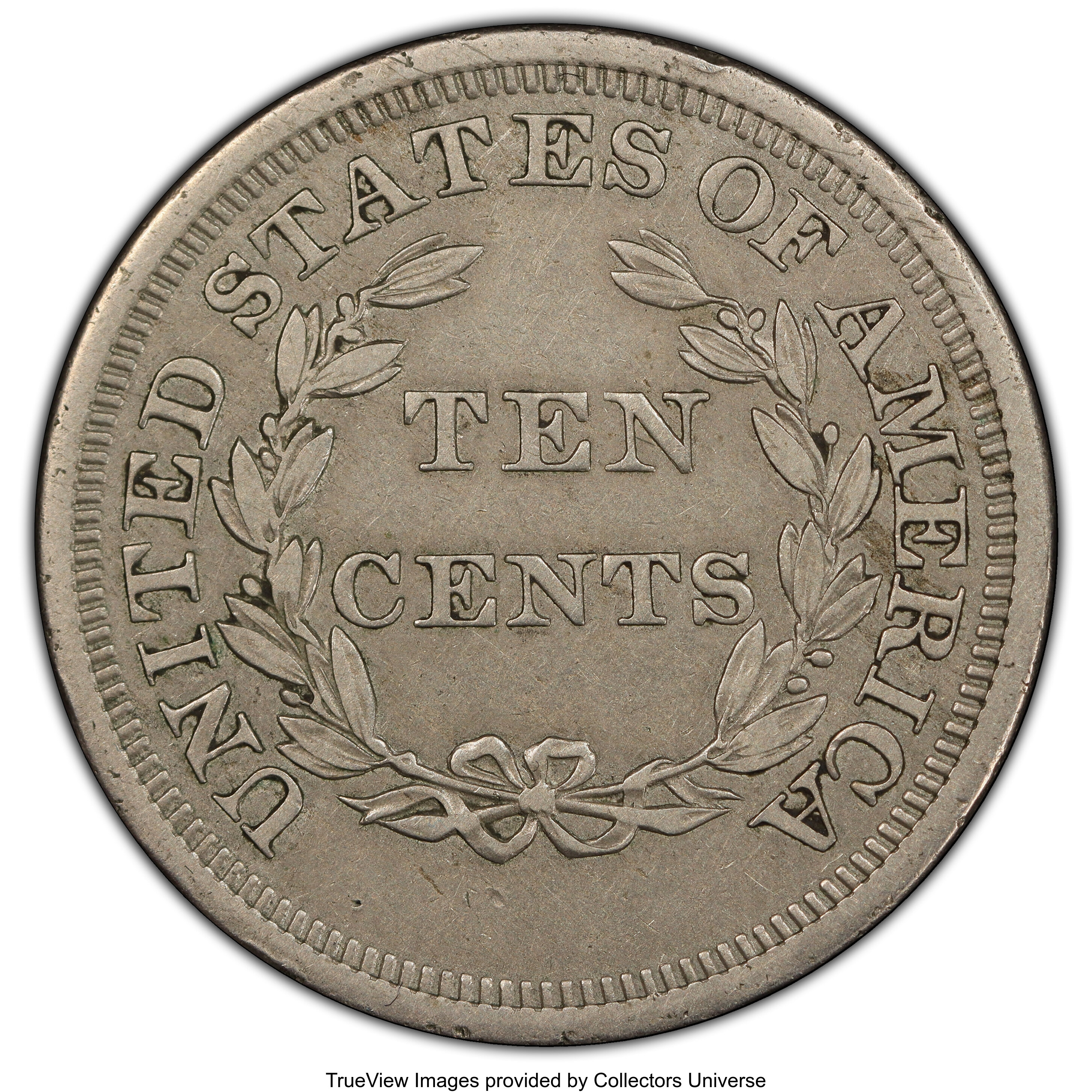image for: 1868 10C Ten Cents, Judd-647, Pollock-720, Low R.6, PR55 PCGS....