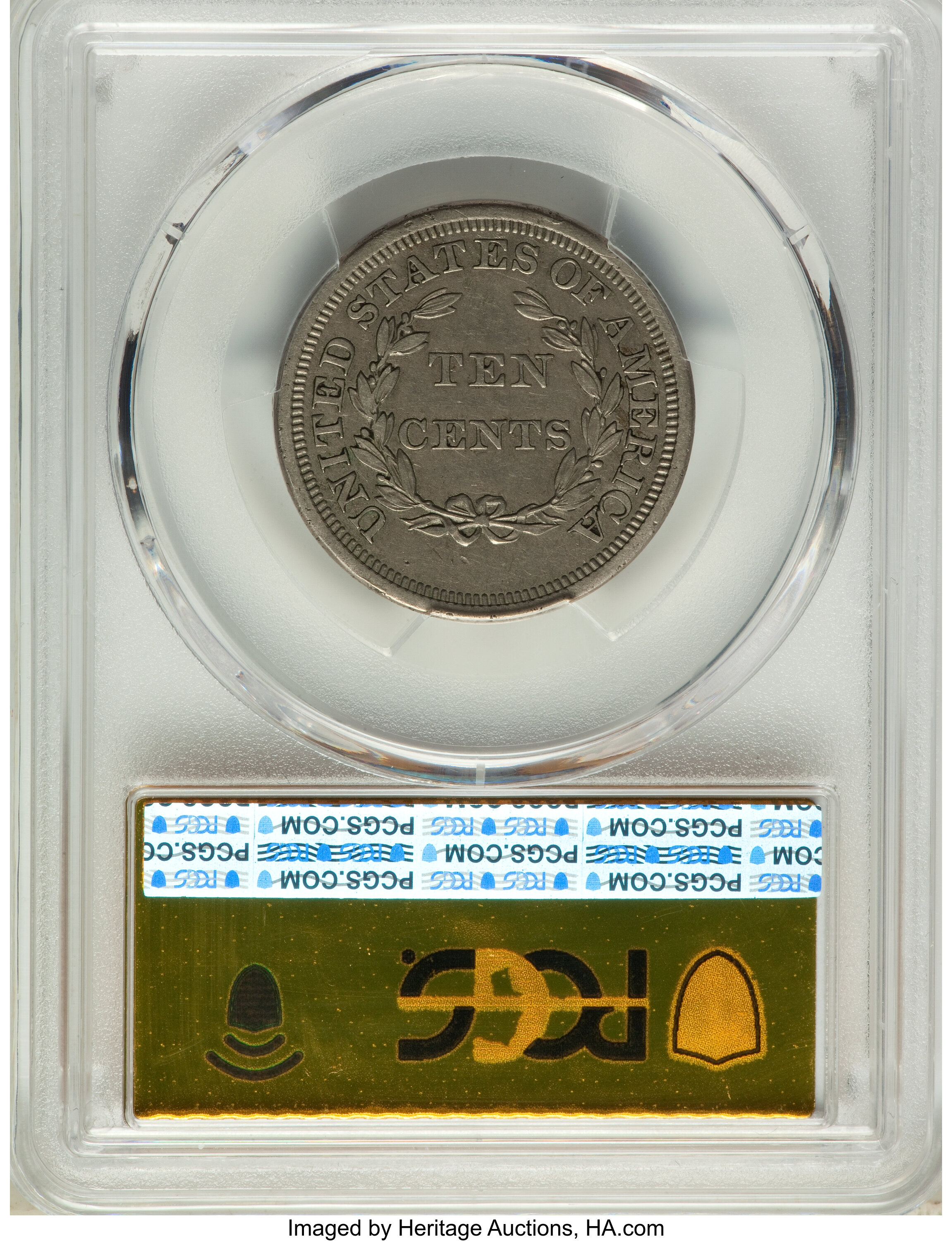 image for: 1868 10C Ten Cents, Judd-647, Pollock-720, Low R.6, PR55 PCGS....
