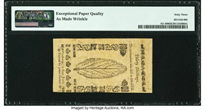 image for: New Jersey June 14, 1757 30s PMG Choice Uncirculated 63 EPQ....