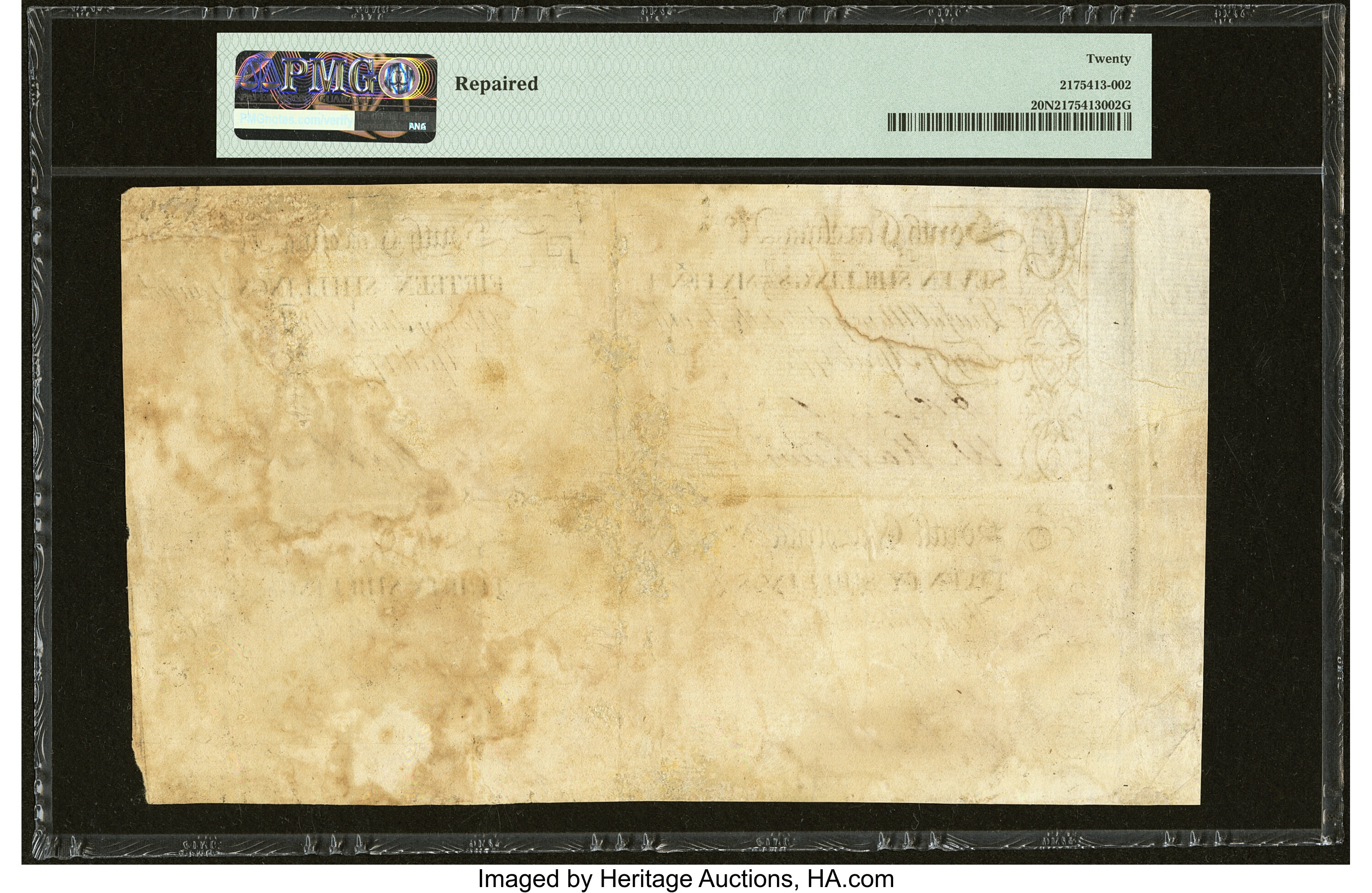 image for: South Carolina April 10, 1778 7s/6d, 15s, 20s, 30s Uncut Sheet PMG Very Fine 20 Net....