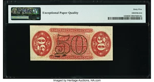 image for: Fr. 1356 50¢ Third Issue Justice PMG Gem Uncirculated 65 EPQ....