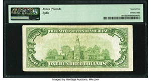image for: Colorado Springs, CO - $100 1929 Ty. 2 The Exchange National Bank Ch. # 3913 PMG Very Fine 25....