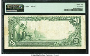 image for: Las Animas, CO - $20 1902 Plain Back Fr. 660 The First National Bank Ch. # 6030 PMG Very Fine 25....