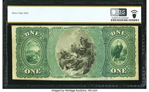 image for: Emporia, KS - $1 1875 Fr. 383 The First National Bank Ch. # 1915 PCGS Banknote Very Fine 25....