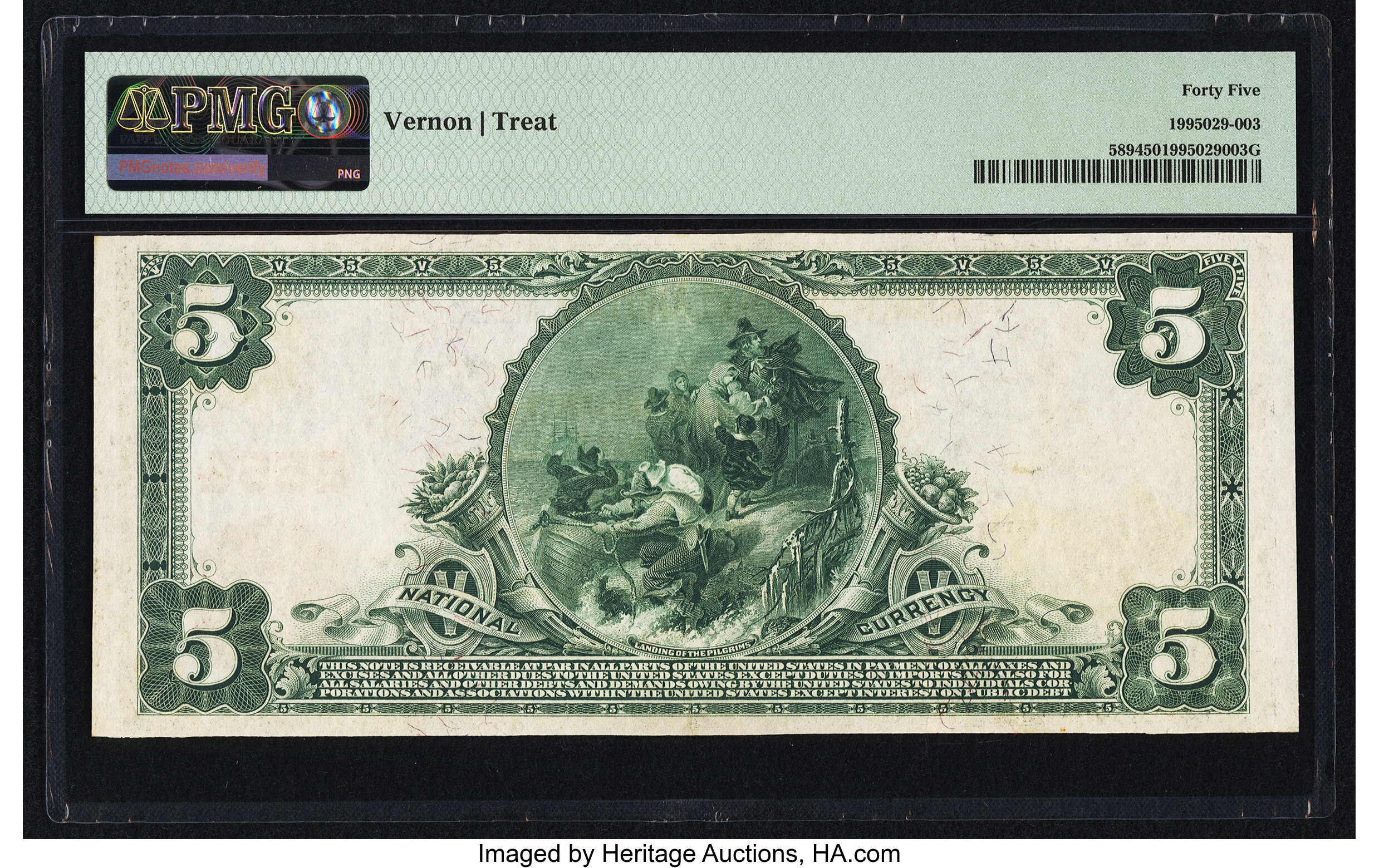 image for: Covington, KY - $5 1902 Red Seal Fr. 589 The Commercial National Bank Ch. # (S)8564 PMG Choice Extremely Fine 45....