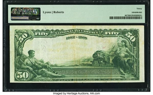 image for: New Bedford, MA - $50 1902 Date Back Fr. 667 The Merchants National Bank Ch. # (N)799 PMG Very Fine 30....