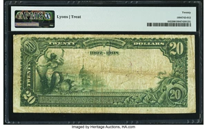 image for: Aurora, NE - $20 1902 Date Back Fr. 643 The Fidelity National Bank Ch. # (W)8246 PMG Very Fine 20....