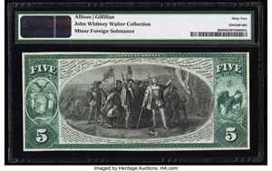 image for: New York, NY - $5 1875 Fr. 403 The Chase National Bank Ch. # 2370 PMG Uncirculated 62....