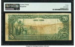 image for: Greenville, NC - $20 1902 Date Back Fr. 643 The National Bank of Greenville Ch. # (S)8160 PMG Very Fine 20....