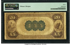 image for: Chester, PA - $20 1882 Brown Back Fr. 501 The Delaware County National Bank Ch. # 355 PMG Choice Fine 15....