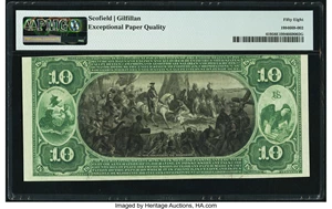 image for: Ephrata, PA - $10 1875 Fr. 419 The Ephrata National Bank Ch. # 2515 PMG Choice About Unc 58 EPQ....