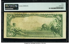 image for: Summerville, PA - $50 1902 Plain Back Fr. 675 The Union National Bank Ch. # 6739 PMG Extremely Fine 40....