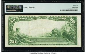 image for: Summerville, PA - $50 1902 Plain Back Fr. 675 The Union National Bank Ch. # 6739 PMG Choice Very Fine 35....