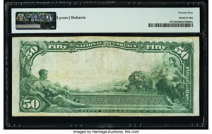 image for: Summerville, PA - $50 1902 Plain Back Fr. 675 The Union National Bank Ch. # 6739 PMG Very Fine 25....