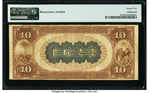 image for: Charleston, SC - $10 1882 Brown Back Fr. 482 The First National Bank Ch. # 1622 PMG Very Fine 25....
