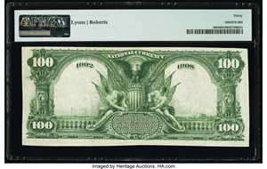 image for: Taylor, TX - $100 1902 Date Back Fr. 689 The First National Bank Ch. # (S)3027 PMG Very Fine 30....