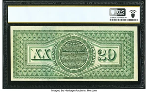 image for: Fr. 127 $20 1869 Legal Tender PCGS Banknote Gem Unc 65 PPQ....