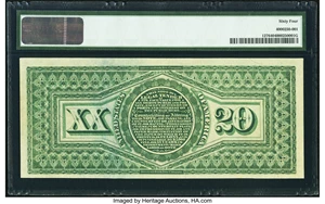 image for: Fr. 127 $20 1869 Legal Tender PMG Choice Uncirculated 64....