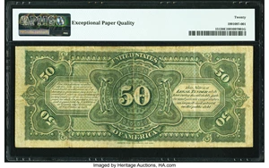 image for: Fr. 151 $50 1869 Legal Tender PMG Very Fine 20 EPQ....