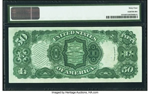 image for: Fr. 161 $50 1880 Legal Tender PMG Choice Uncirculated 64....