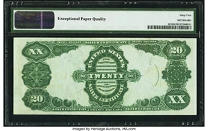 image for: Fr. 321 $20 1891 Silver Certificate PMG Gem Uncirculated 65 EPQ....