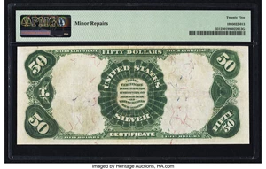 image for: Fr. 331 $50 1891 Silver Certificate PMG Very Fine 25....