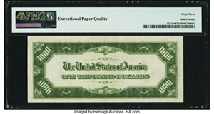 image for: Fr. 2212-A $1,000 1934A Federal Reserve Note. PMG Choice Uncirculated 63 EPQ....