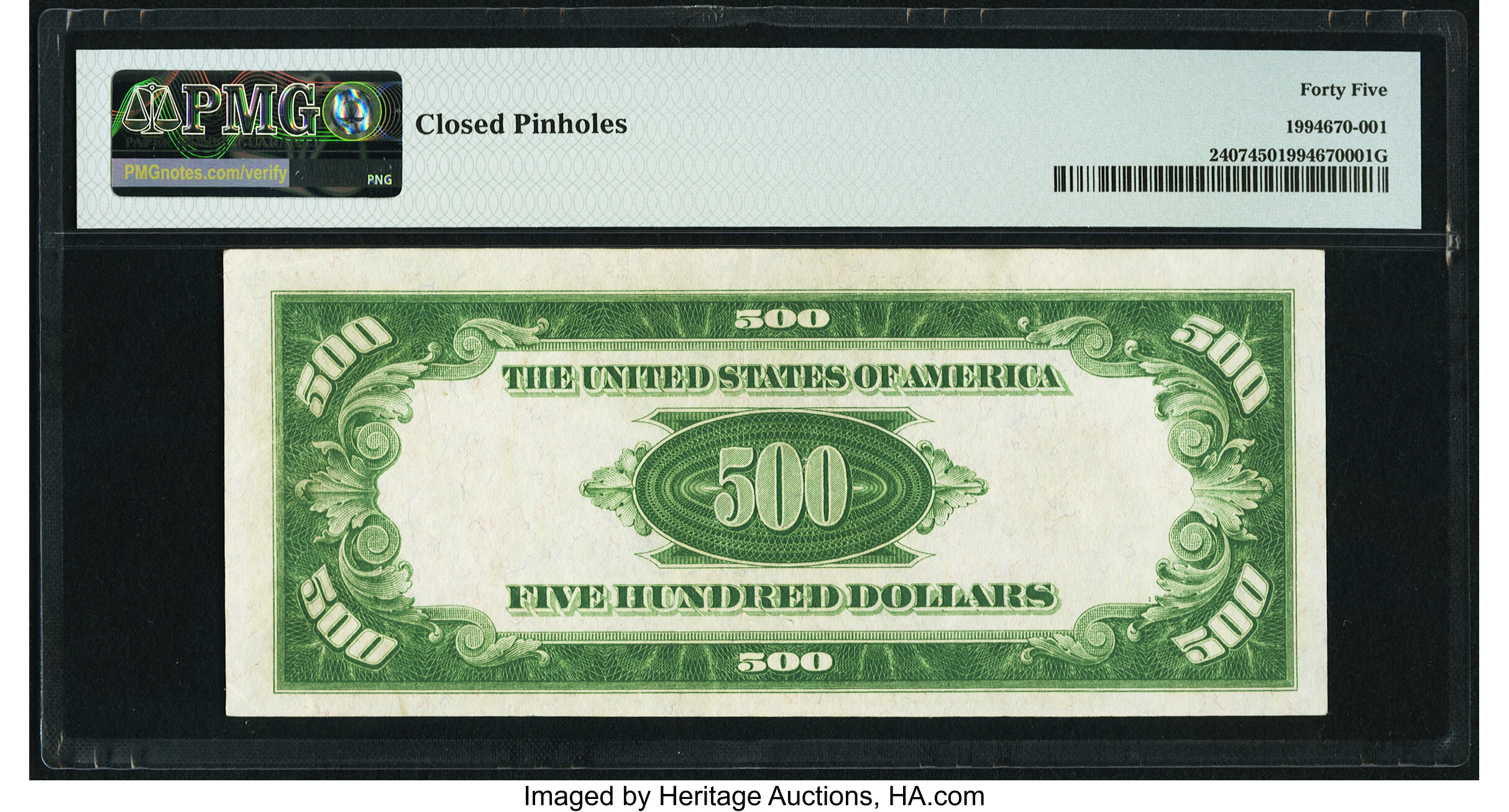 image for: Fr. 2407 $500 1928 Gold Certificate. PMG Choice Extremely Fine 45....