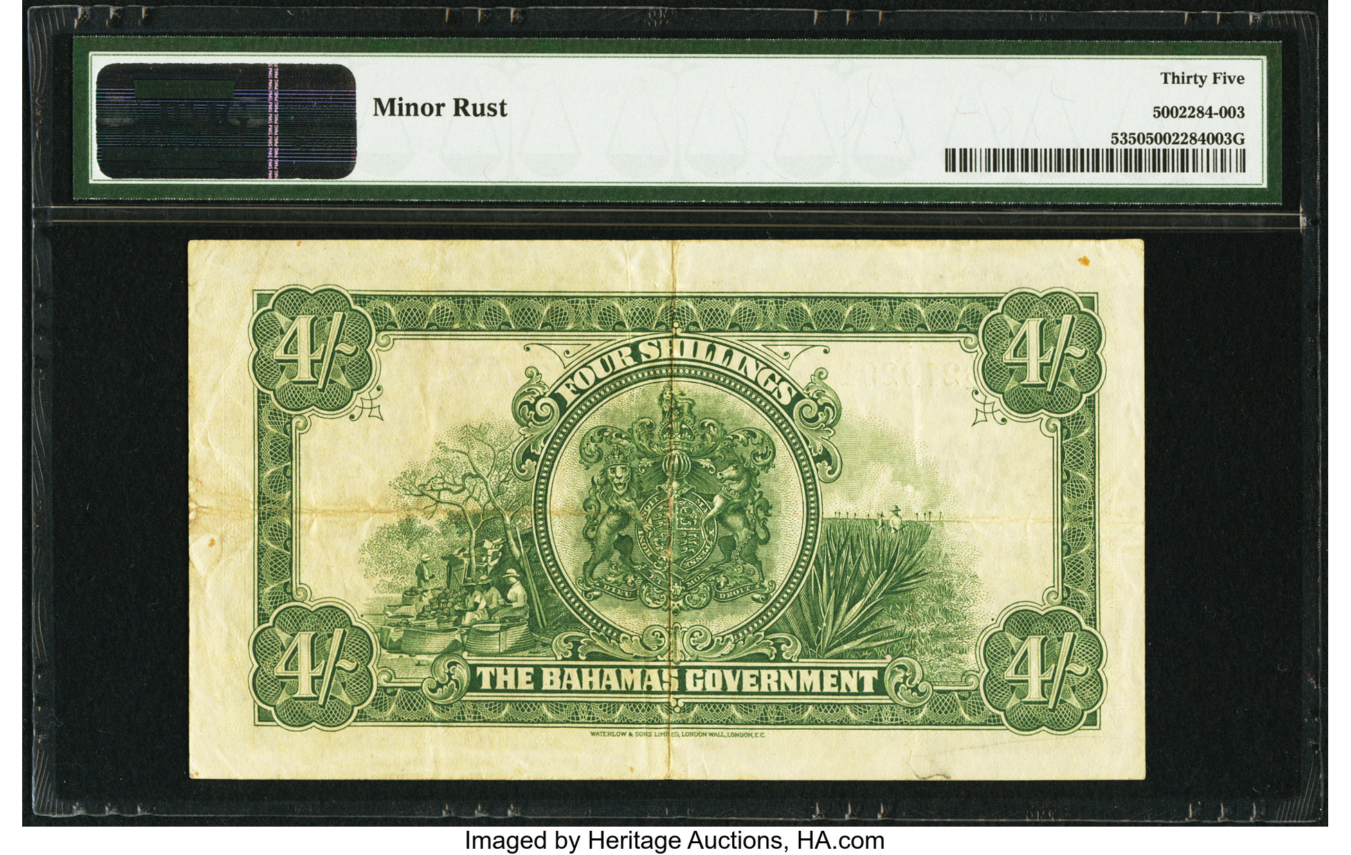 image for: Bahamas  4 shillings(B105a)