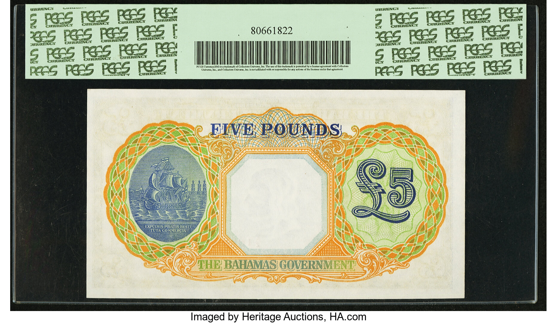 image for: Bahamas  5 pounds(B111cs)