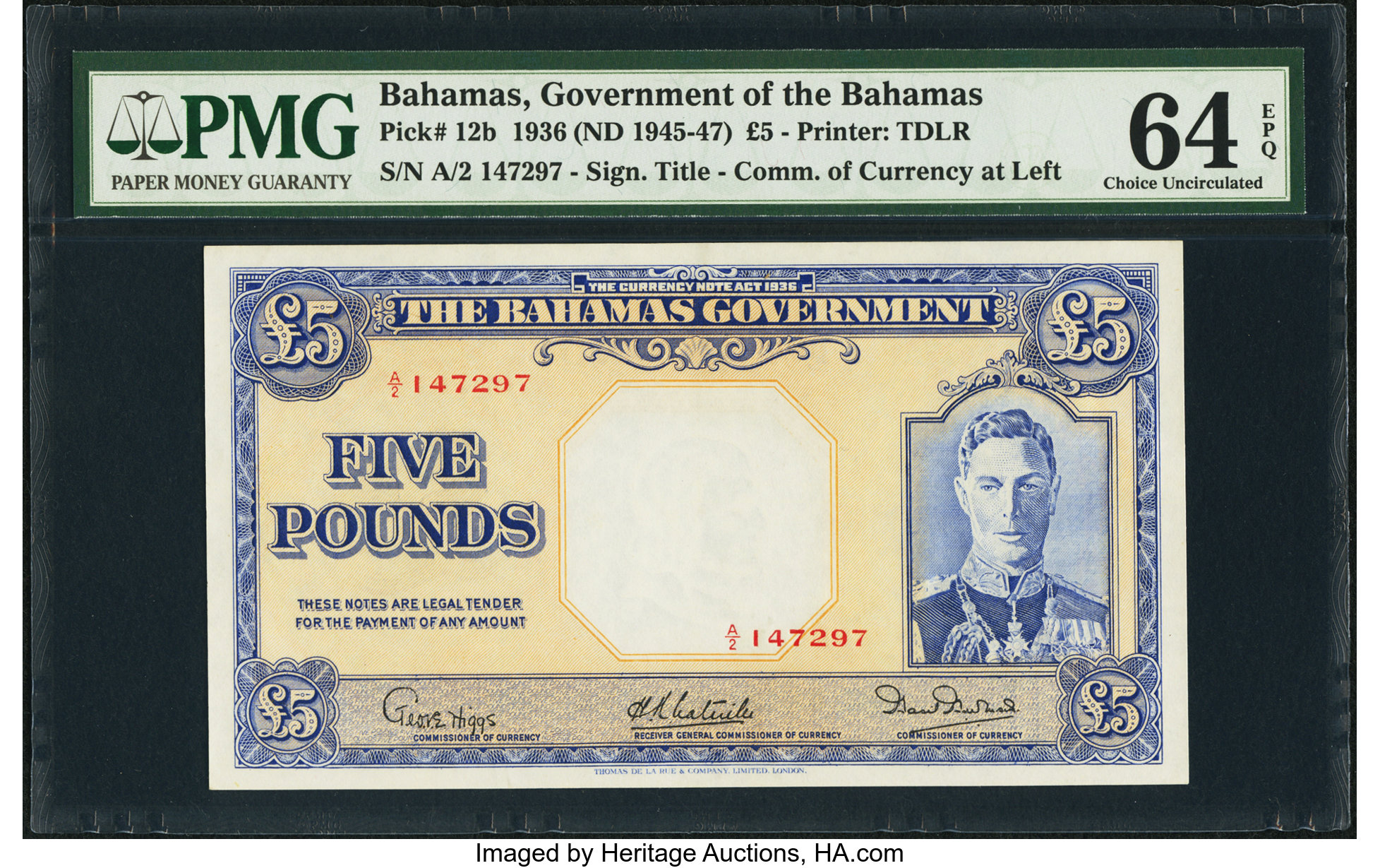 image for: Bahamas  5 pounds(B111b)