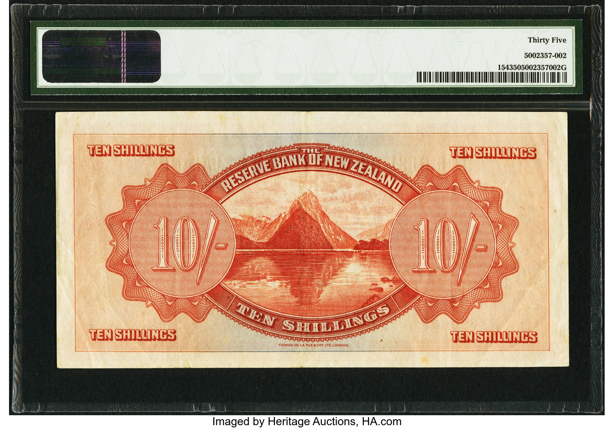 image for: New Zealand  10 shillings (B101as)