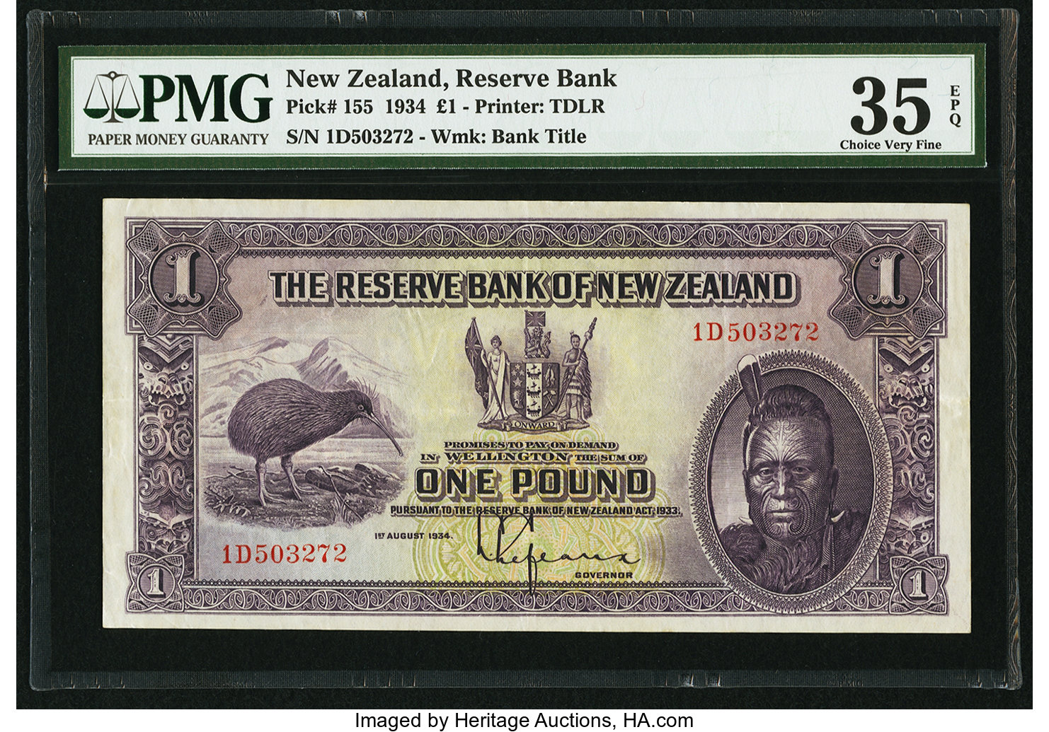 image for: New Zealand  1 pound (B102a)
