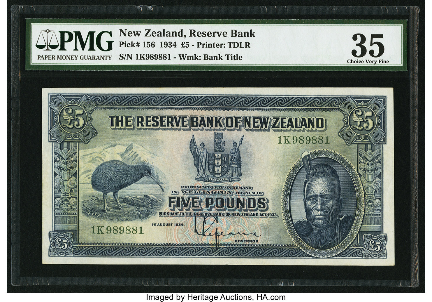 image for: New Zealand  5 pounds (B103ap)