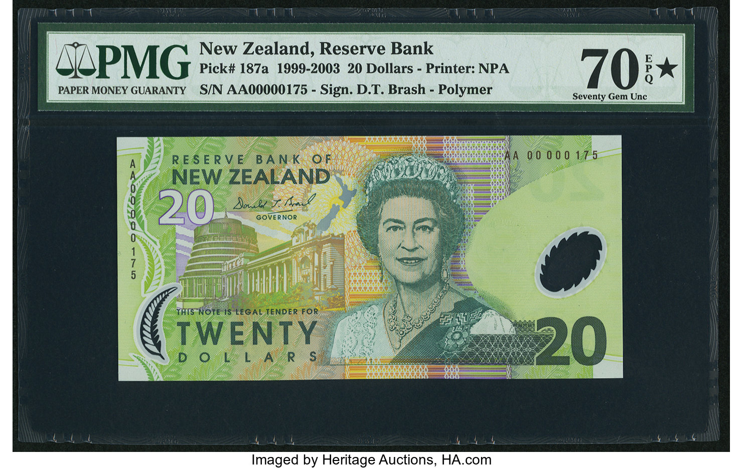 image for: New Zealand  20 dollars (B133b)