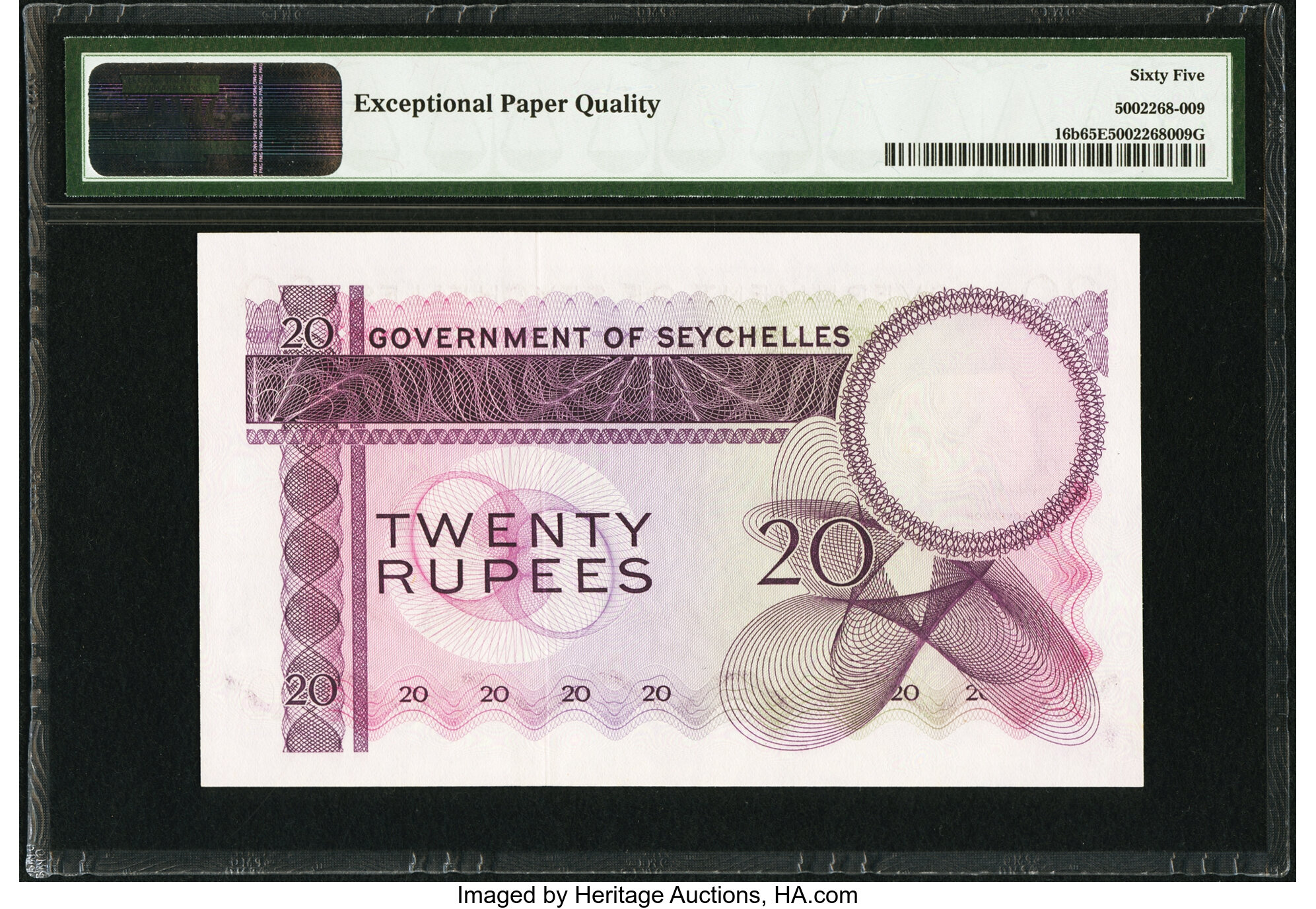 image for: Seychelles  20 rupees (B123cs1)