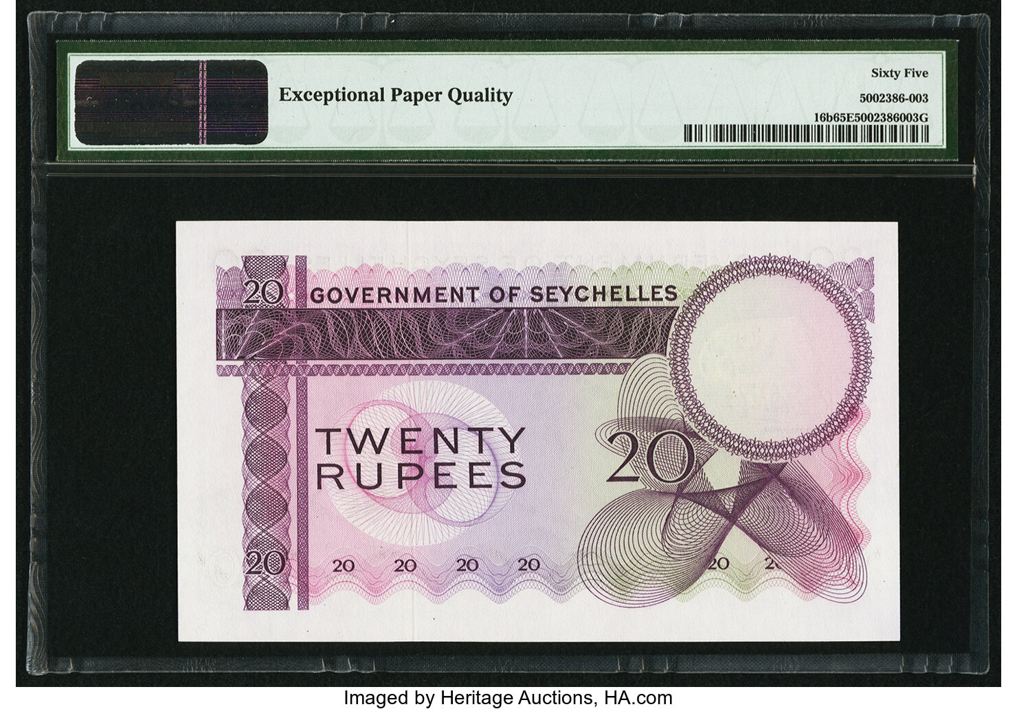 image for: Seychelles  20 rupees (B123t)