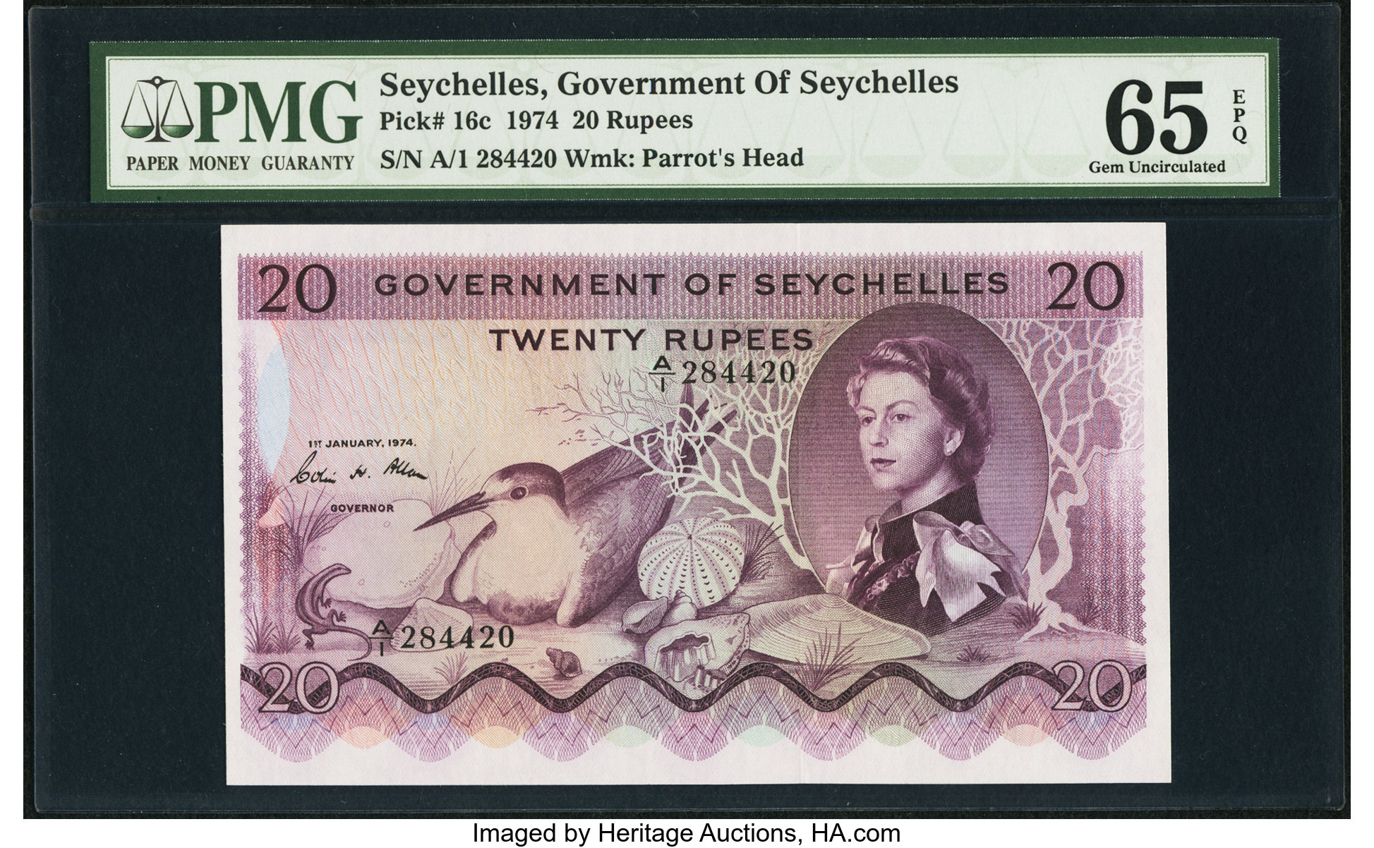image for: Seychelles  20 rupees (B123as1)