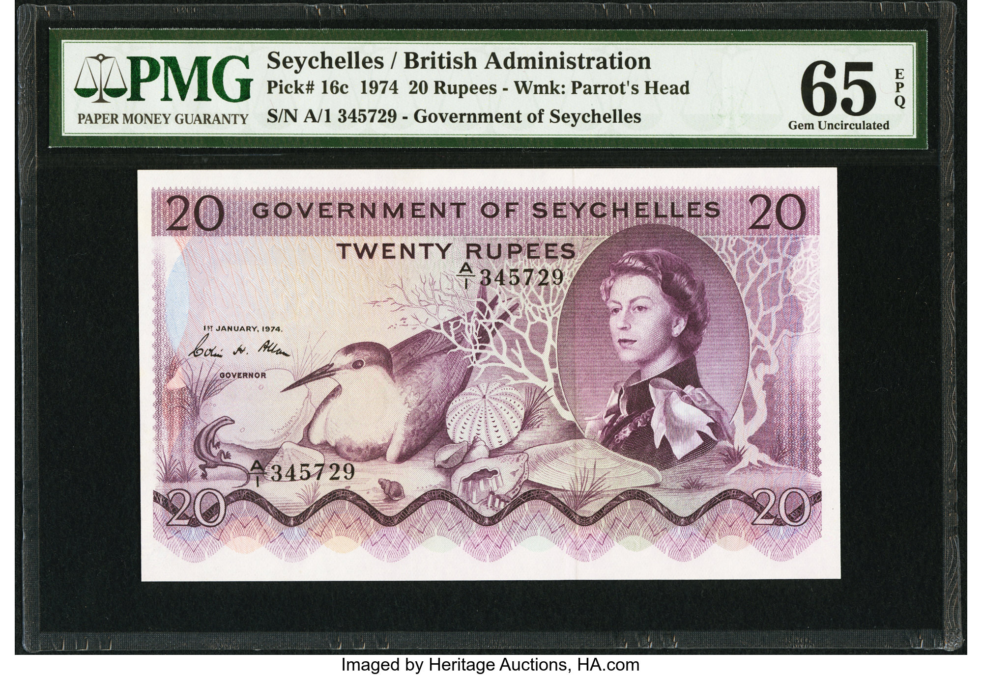 image for: Seychelles  20 rupees (B123as2)
