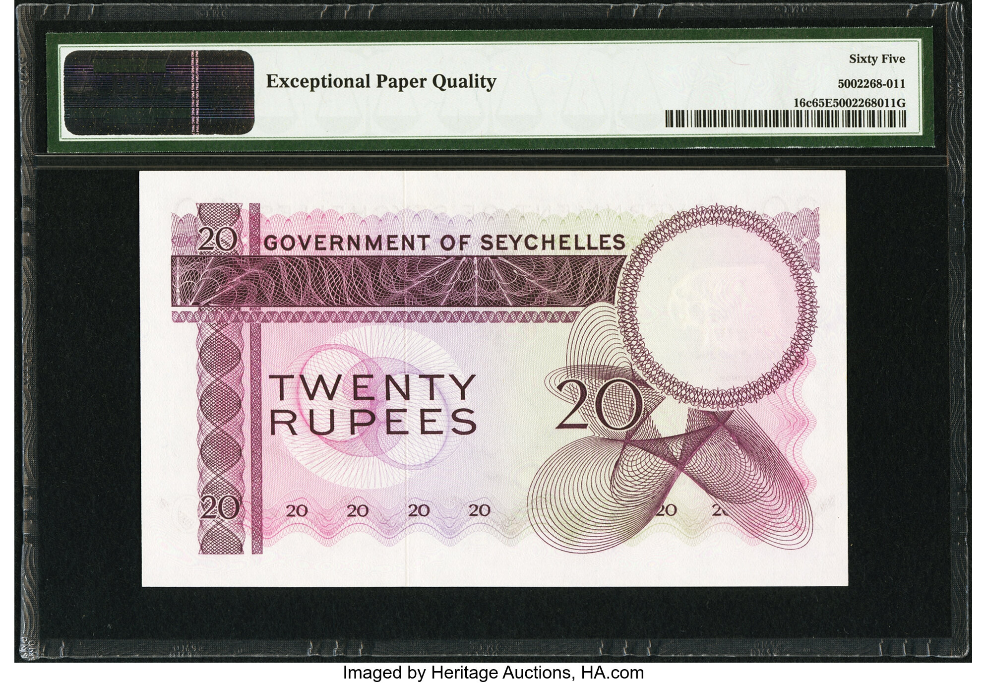 image for: Seychelles  20 rupees (B123as2)