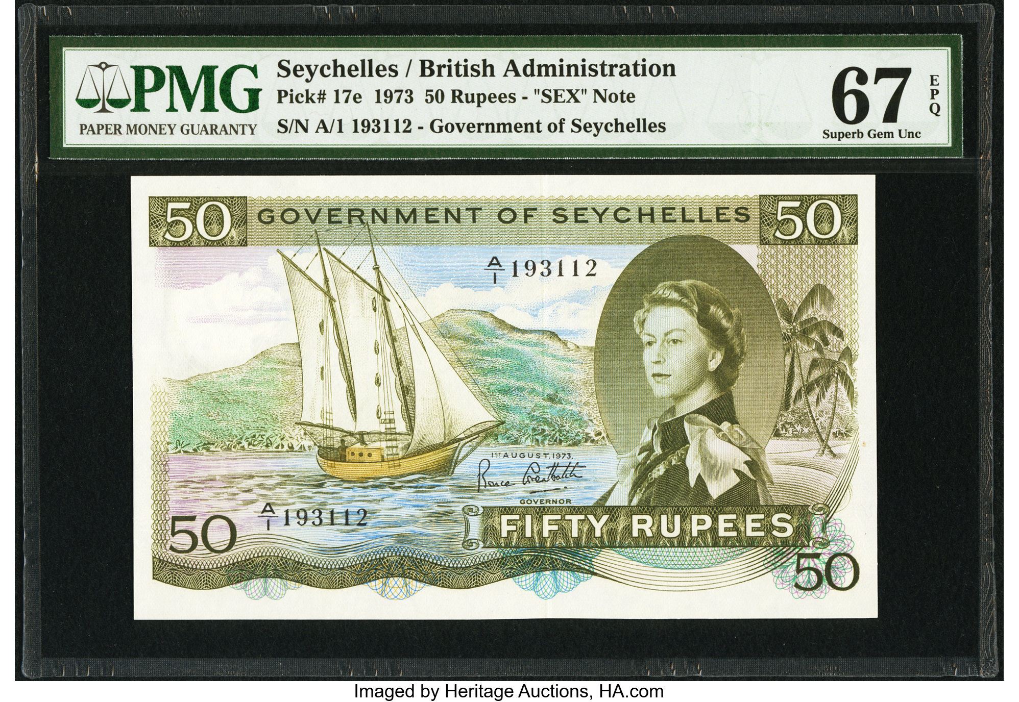 超話題新作 Government green Bright B124t,P17 rupees 50 Seychelles of 語学・辞書・学習参考書