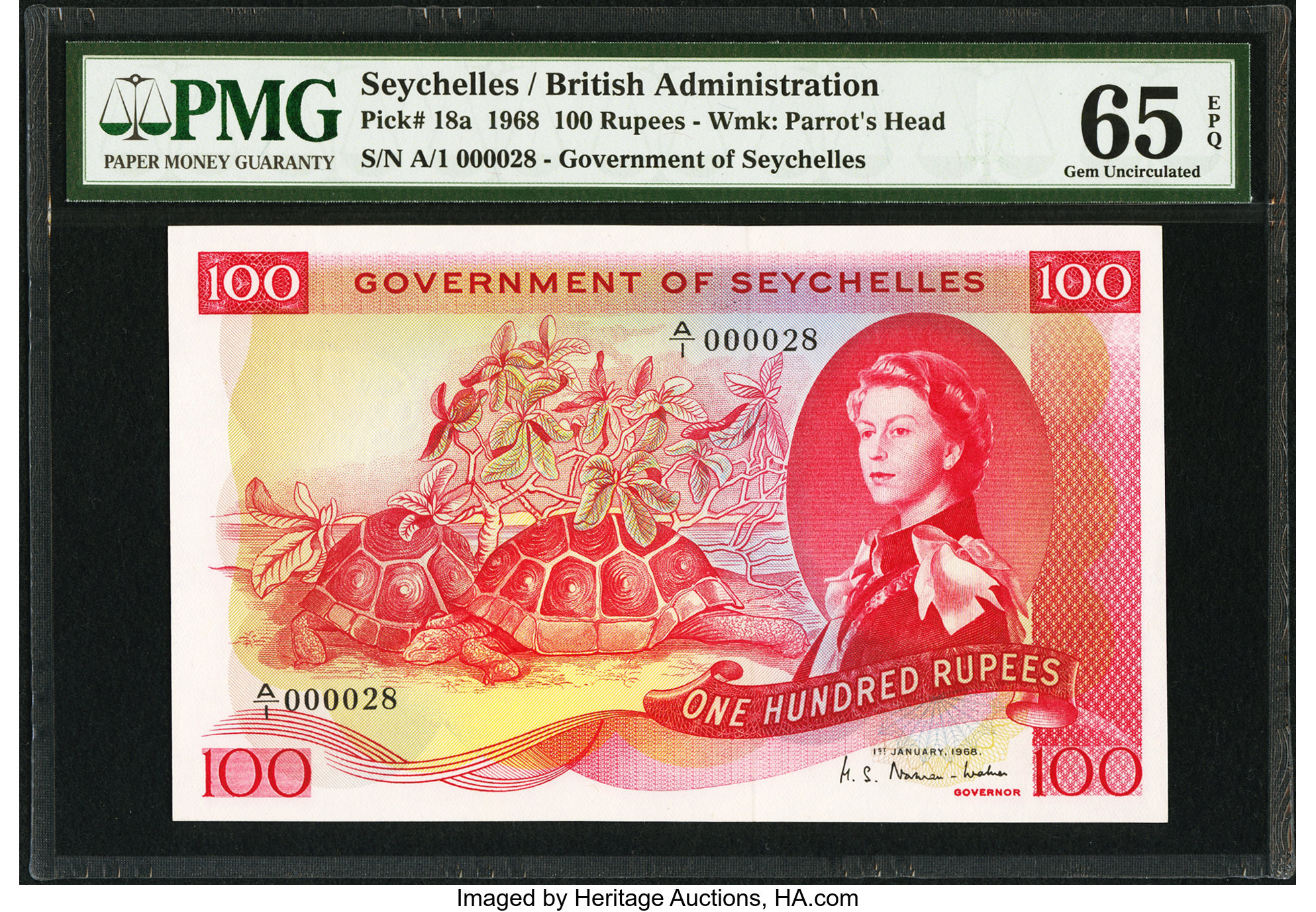 image for: Seychelles  100 rupees (B125as1)