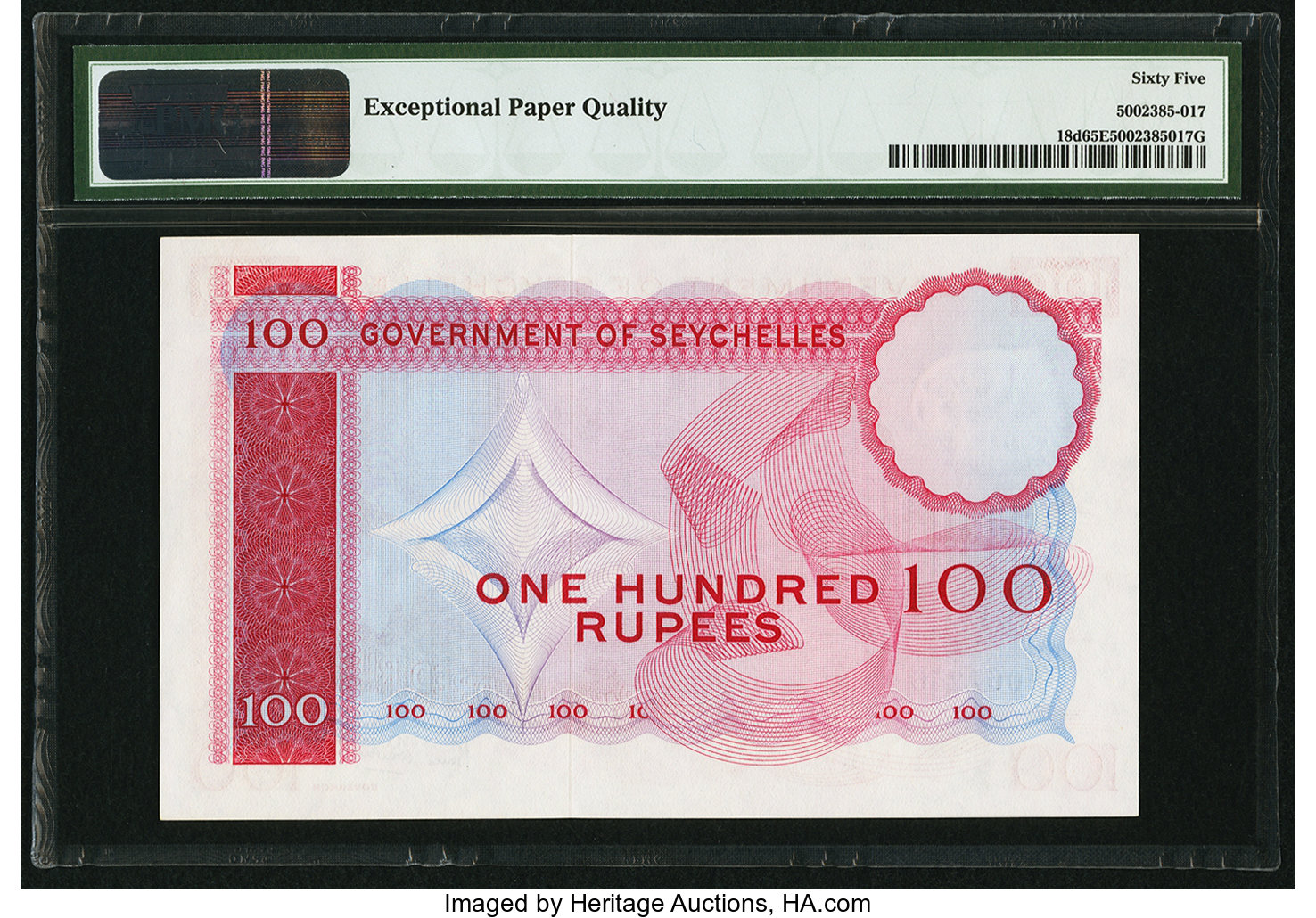 image for: Seychelles  100 rupees (B125as2)