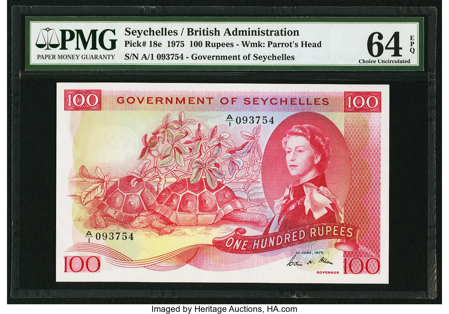 image for: Seychelles  100 rupees (B125ds2)