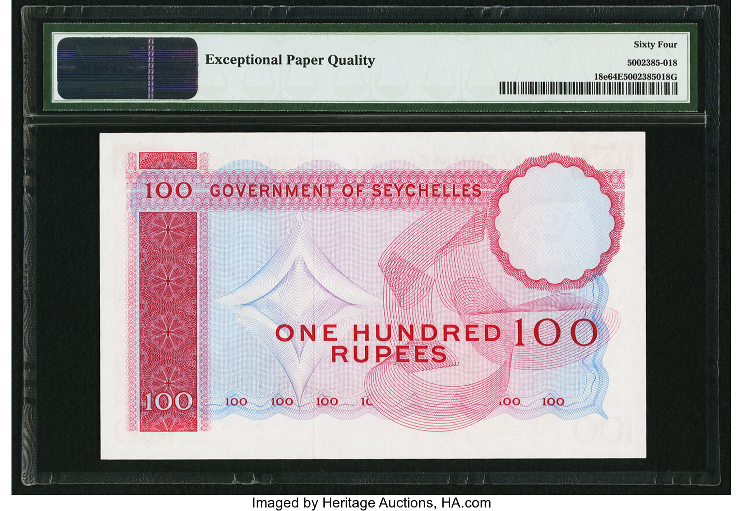 image for: Seychelles  100 rupees (B125s)