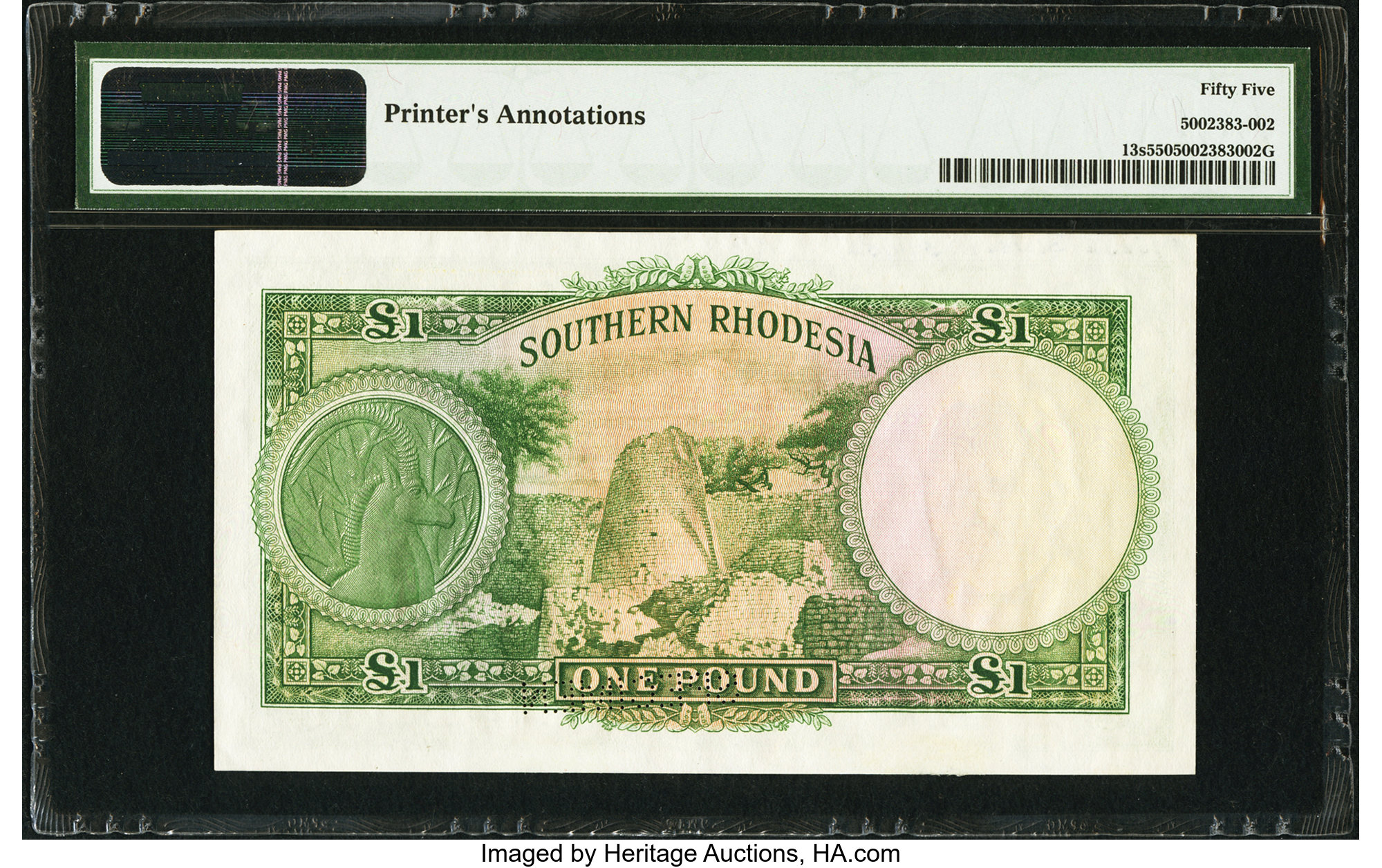 image for: Southern Rhodesia  1 pound (B108a6)