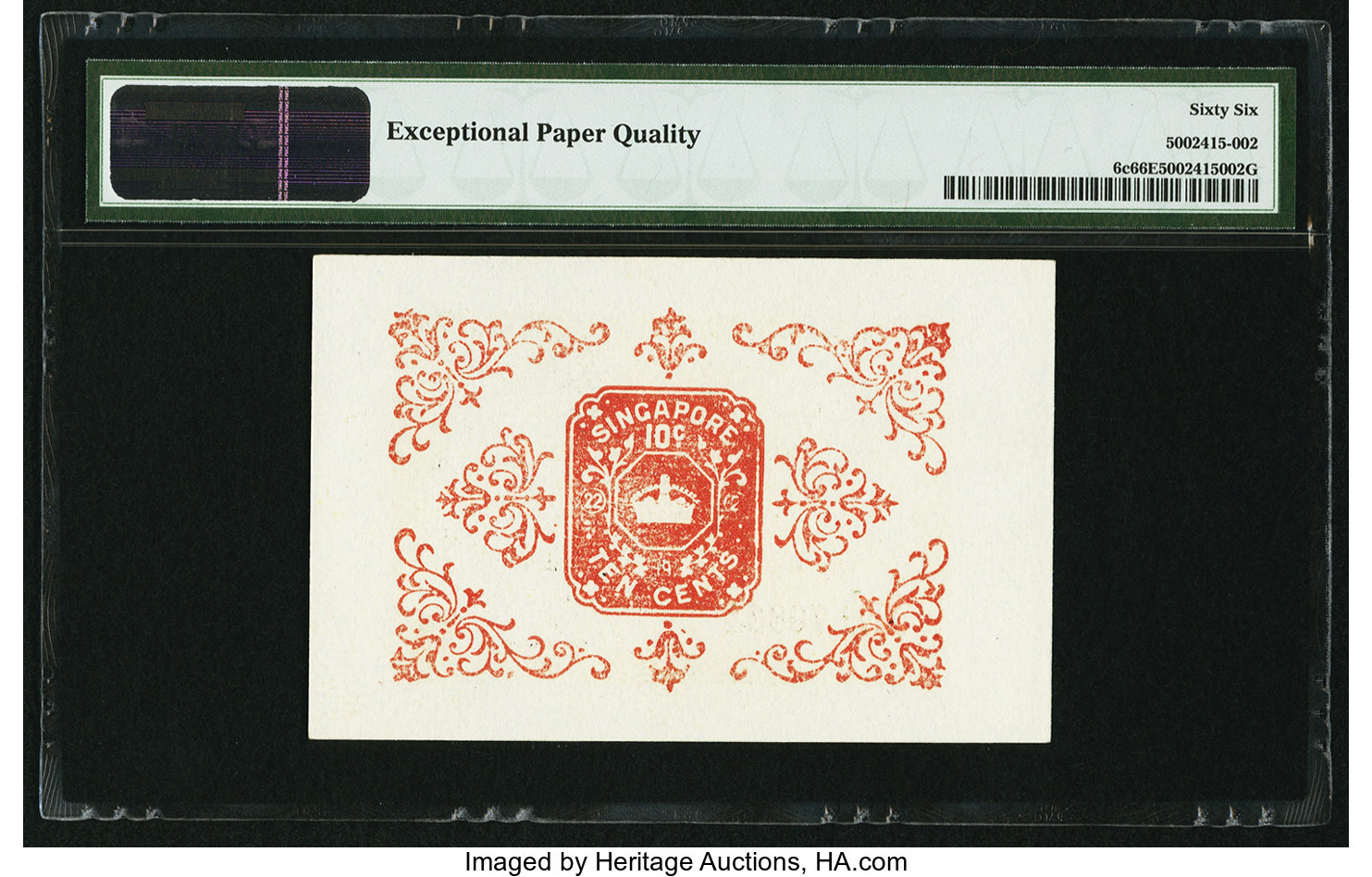 image for: Straits Settlements  10 cents(B115c)